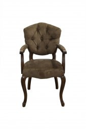 Berjer Aslan Ayak 14595 Model Parlak Ceviz Baby Face Kumaş Kapitone Ort Oturum - 2