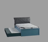 Karyola-Yavrulu Karyola 14500 URLU MİX SARI İnovasyon Model Raf Detay MAVİ - GRİ Kombin - 7