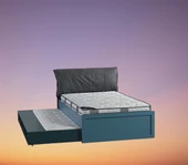 Karyola-Yavrulu Karyola 14500 URLU MİX SARI İnovasyon Model Raf Detay MAVİ - GRİ Kombin - 3