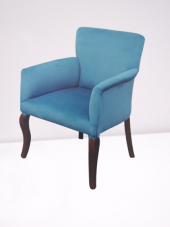 Sandalye 14377 CSK 71 Berjer Model Kayın Aslan Ayak Babyface kumaş Döşeme El yapı thumbnail 1