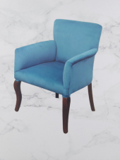 Sandalye 14377 CSK 71 Berjer Model Kayın Aslan Ayak Babyface kumaş Döşeme El yapı thumbnail 3