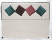 Başlık ALC ELİT Model150cm Baby Face Kumaş Modern Kapitone KREM YEŞİL Renk El Yapım - 7