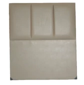 Başlık 14305 Alc Sedef 90 lık Suni Deri Krem Dilimli Tek Kişilik Başlık - 3