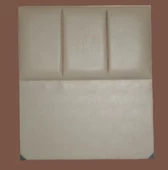 Başlık 14305 Alc Sedef  90 lık Suni Deri Krem Dilimli Tek Kişilik Başlık - 5