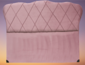 Başlık ALC GONDOL Model150 Cm Kapitone Baby Face PEMBE RENK Kumaş Döşem El Yapım thumbnail 2