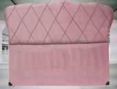 Başlık ALC GONDOL Model150 Cm Kapitone Baby Face PEMBE RENK Kumaş Döşem El Yapım thumbnail 5