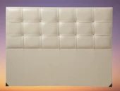 Başlık 14275 Alc Çigdem 90 lık Tek Kişilik Suni Deri Krem Eko Başlık - 5