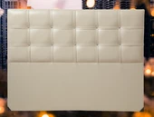 Başlık 14275 Alc Çigdem 90 lık Tek Kişilik Suni Deri Krem Eko Başlık - 4