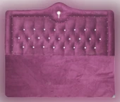 Başlık 14270 Alc Kral 150 lik Çift Kişilik Tay Tüy Mürdüm Kapitoneli Başlık thumbnail 5