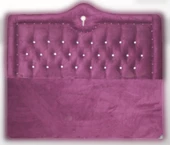 Başlık 14270 Alc Kral 150 lik Çift Kişilik Tay Tüy Mürdüm Kapitoneli Başlık thumbnail 2