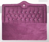 Başlık 14270 Alc Kral 150 lik Çift Kişilik Tay Tüy Mürdüm Kapitoneli Başlık thumbnail 6