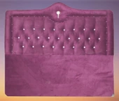 Başlık 14257 Alc Kral 90 lık Tek Kişilik Tay Tüy Mürdüm Kapitone Başlık thumbnail 1