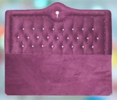 Başlık 14257 Alc Kral 90 lık Tek Kişilik Tay Tüy Mürdüm Kapitone Başlık thumbnail 4