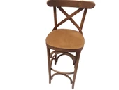 Sandalye 14231 Zus279 ÇAPRAZ BAR Klasik Mobilya Kayın Natüre ceviz  El Yapım thumbnail 7