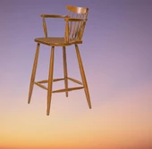 Sandalye 14228 ST Zus278 Kafes Sırtlık Yarım-Kolçak Kayın Ayak Parlak Ceviz thumbnail 2