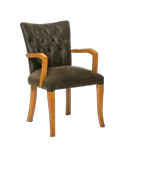 Sandalye 14223 Zus160 KOLÇAKLI Model Kayın Ayak Doğal renk Babyface kumaş kapiton thumbnail 1