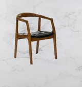 Sandalye ST 14221 Zus139 TAM KOLÇAK Sağlam Kayın RETRO Ayak Parlak Suni Deri thumbnail 2