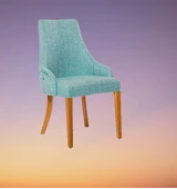 Sandalye 10206 ST Zus084 PAPEL Kayın ayak Babyface kumaş Ortopedik El Yapım thumbnail 2