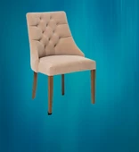 Sandalye 14203 ST Zus542-067 PAPEL Model Kayın Babyface Tarçın Renk kumaş ElYapım thumbnail 4