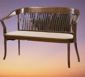 Sandalye ST 14195 Zus136 KAFES İKİLİ Bahçe-Balkon Tip Kayın RETRO Ayak ELYapm - 5