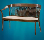 Sandalye ST 14195 Zus136 KAFES İKİLİ Bahçe-Balkon Tip Kayın RETRO Ayak ELYapm - 4