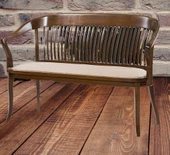 Sandalye ST 14195 Zus136 KAFES İKİLİ Bahçe-Balkon Tip Kayın RETRO Ayak ELYapm - 2