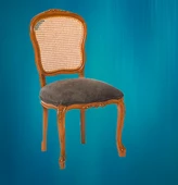 Sandalye ST 14201 Zus505-024 HASIR SIRT Model AVANGART Aslan ayak Anrasit El Yapı thumbnail 4