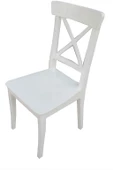 Sandalye 14174 ÇAPRAZ Model Klasik Mobilya Kayın Torna Retro 4renk Parlak El yapı - 4