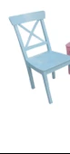Sandalye 14174 ÇAPRAZ Model Klasik Mobilya Kayın Torna Retro 4renk Parlak El yapı - 2