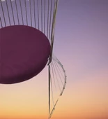 Sandalye TEL 14150 Model Metal Nikelaj Sepet ayak 4Ad Babyface kumaş döşeme El Yapım - 3