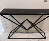 Dresuar 14101 X Temper Cam Ayna Metal Nikelaj Ayak Siyah Fırın Boya El Yapım - 2