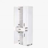 Çok Amaç 14018 Dolap BEYAZ Hard Model Parlak Beyaz Suntalam 180 Kutusevk El Yapım - 2