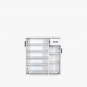 Ayakkabılık 14014 Çok Amaç Model Parlak BEYAZ Hard suntalem Demonta 5raf El Yapı - 3