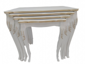 Zigon 14008 Avangart ASLAN Model Parlak Beyaz Kayın OYMA ayak Kutu sevk El Yapım thumbnail 1