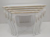 Zigon 14008 Avangart ASLAN Model Parlak Beyaz Kayın OYMA ayak Kutu sevk El Yapım thumbnail 2