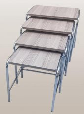 Zigon Sehpa demet 14007 Metal Model metal Nikelaj Ayak Somon Desen El Yapım - 1