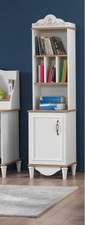 Kitaplık Urlu 13948 FLORA İnovasyon Model Kayın torna kalite yüksek ayak El Yapım - 1