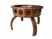 Şaraplık içecek saklama 13893 Kayın Masif Ağaç Natüre Ceviz Dekoratif El Yapımı - 2