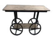 Dresuar 13885 AT ARABA Teker Model Kayın Gövde Natüre Farklı çizgi El Yapım - 1