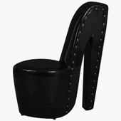 Dilsiz Uşak13836 Çizme Topuklu Ayakkabı 13836 Siyah Rugan Sunideri Kayın El Yapım - 1