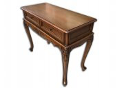 Dresuar 13813 ELZEM Çift ÇEKM Rustik Aslan Ayak Kayın Kaplama OYMALI Natüre Ceviz - 2