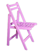 Sandalye 13784 KATLANIR Az yer işgal eder araç bagaj Kayın ayak Parlak Lilac Ürün - 1