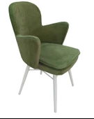 Sandalye 13776 KELEBEK Poliüretan Dökme sünger Kayın RETRO ayak Babyface kumaş thumbnail 1