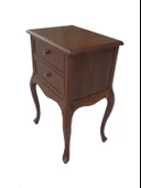 Komodin 13740 Aslan Model Kayın Lükens Ayak Çek Parlak Nature Ceviz Boya El Yapım - 2