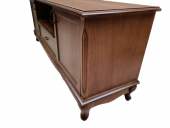 Tv Sehpa ST 13744 Klasik Model Ahşap Kaplama Kayın Aslan Ayak Ceviz 160cm El Yapı - 4