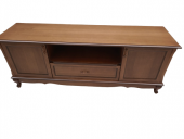 Tv Sehpa ST 13744 Klasik Model Ahşap Kaplama Kayın Aslan Ayak Ceviz 160cm El Yapı - 8