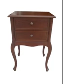 Komodin 13740 Aslan Model Kayın Lükens Ayak Çek Parlak Nature Ceviz Boya El Yapım - 3