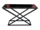 Dresuar 13657 X MODEL Temper Cam Ayna Metal Nikelaj Ayak Siyah Fırın Statik Boya - 3