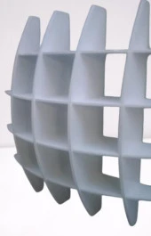 Kitaplık 13664 UZAY kitaplık Duvar Monte Kayın Beyaz Yer kazandır Modern Çizgi - 3