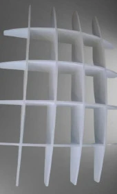 Kitaplık 13664 UZAY kitaplık Duvar Monte Kayın Beyaz Yer kazandır Modern Çizgi - 7